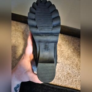 Women Lace Up Buckle Detail Side Zip Chunky Heeled Boots